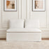 Nelly Performance Bench Banquette - White Modern Banquette Bench | Dining Benches & Banquettes | Kinwell Furniture | Upholstered Banquette Bench